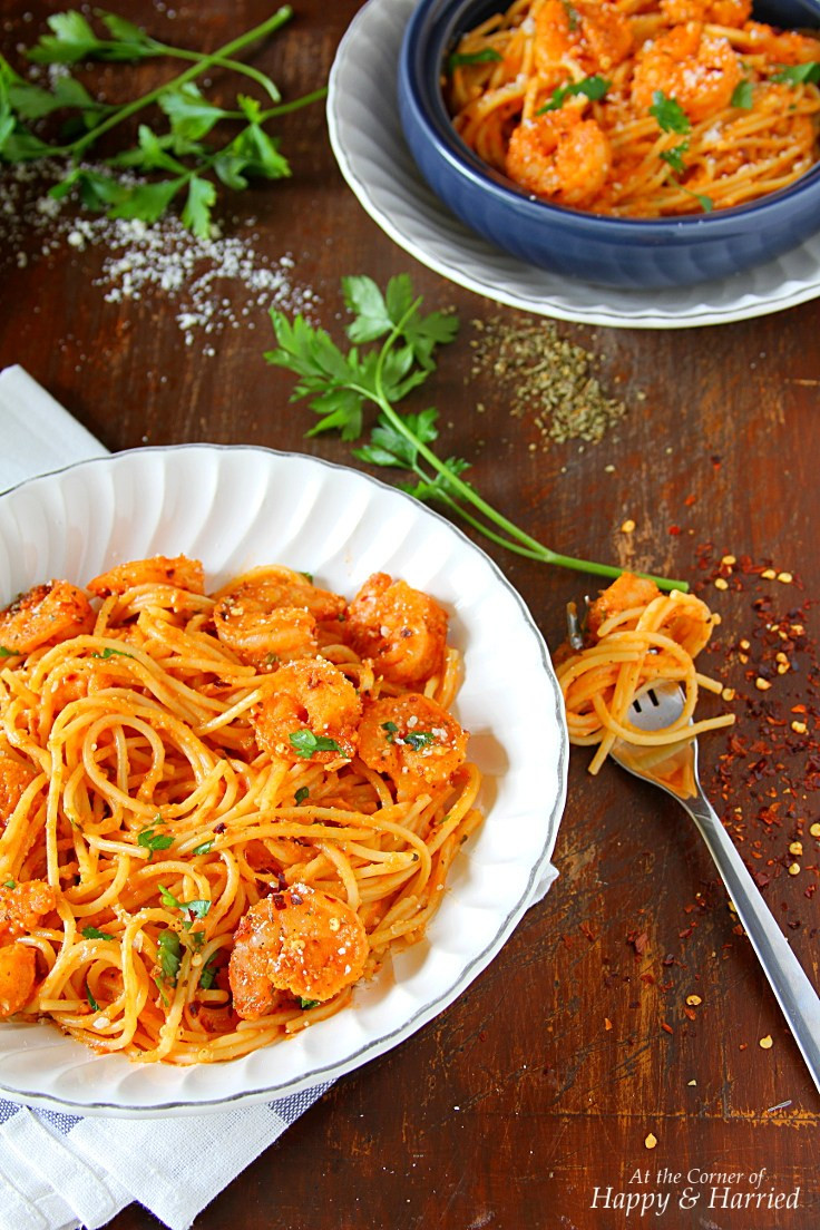 Shrimp Pasta Sauce
 Spicy Shrimp Pasta In Creamy Tomato Sauce