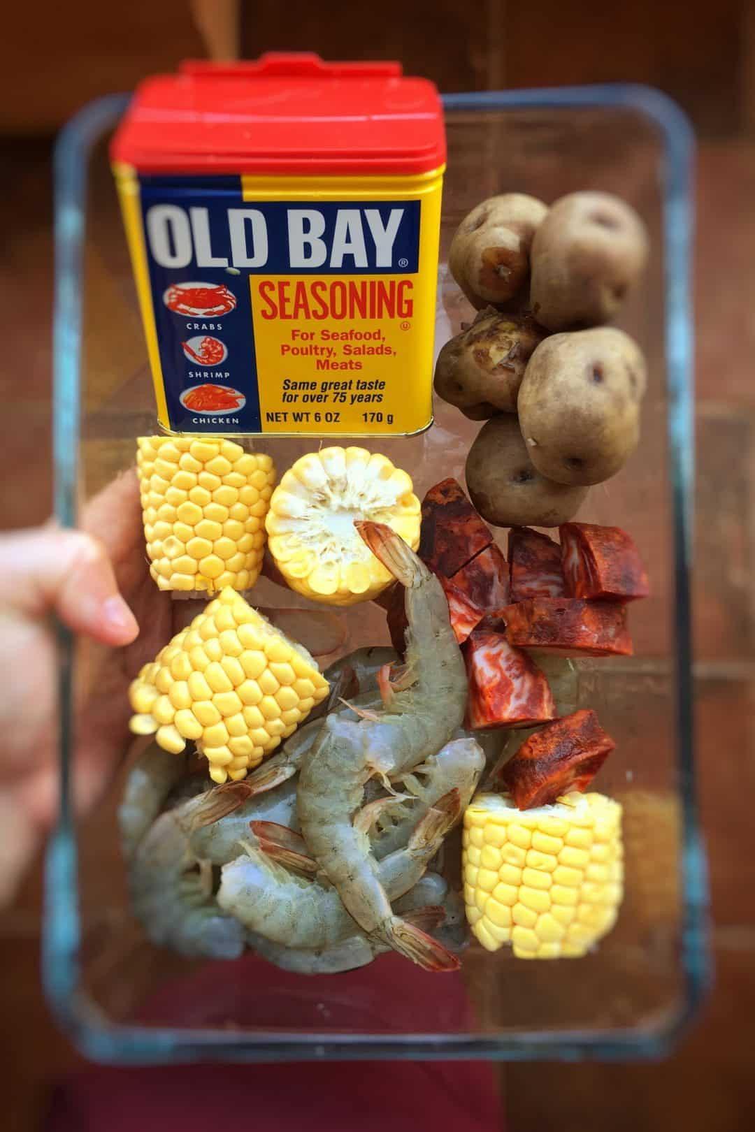 Shrimp Potatoes Corn Sausage Boil
 Shrimp Boil Recipe with Old Bay Seasoning