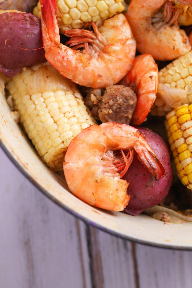 Shrimp Potatoes Corn Sausage Boil
 Old Bay Shrimp Boil Cooking is Messy