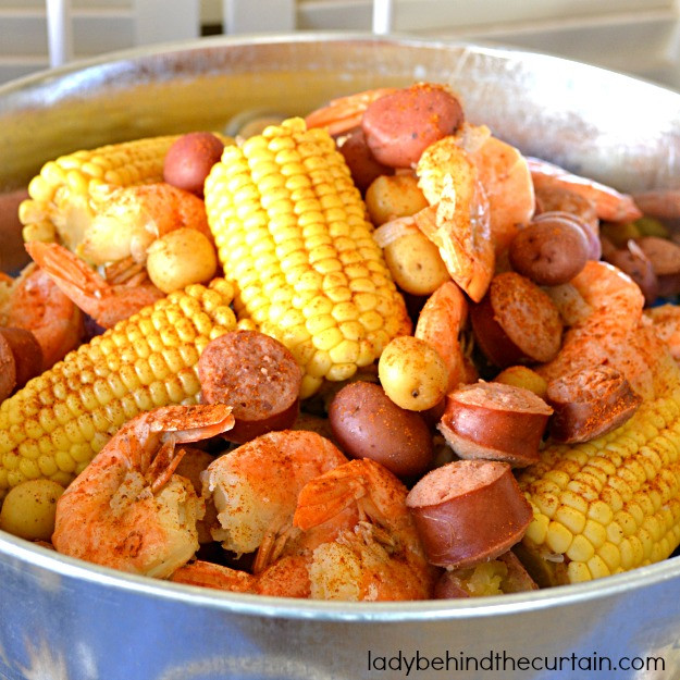 Shrimp Potatoes Corn Sausage Boil
 Country Shrimp Boil