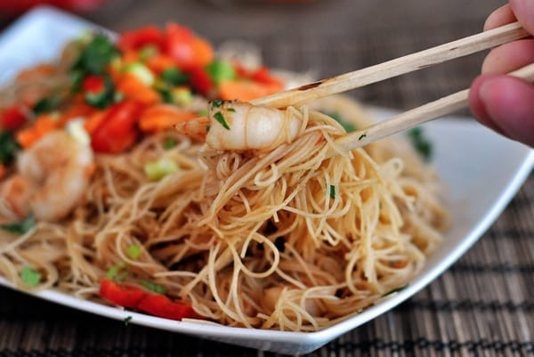 Shrimp Rice Noodles
 Hoisin Rice Noodles with Shrimp