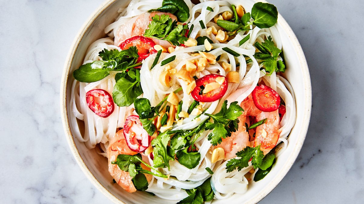 Shrimp Rice Noodles
 Rice Noodles with Shrimp and Coconut Lime Dressing Recipe