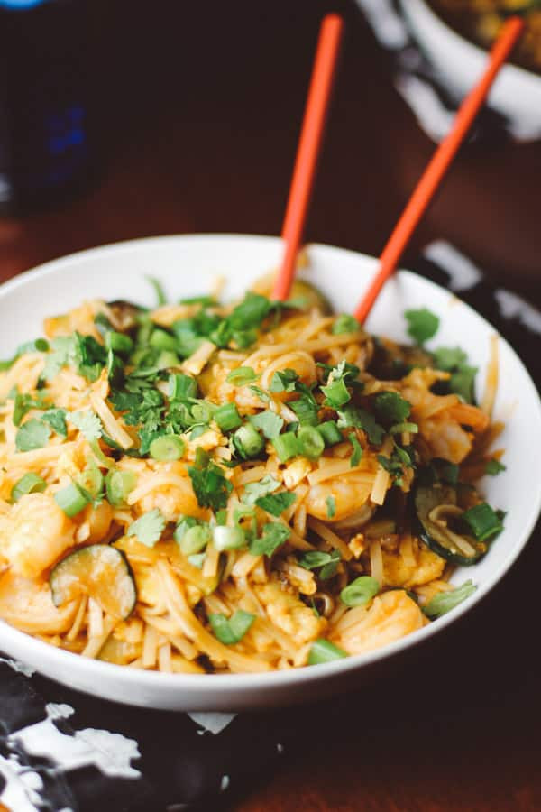 Shrimp Rice Noodles
 Spicy Sirarcha Shrimp Rice Noodles For the Love of Basil
