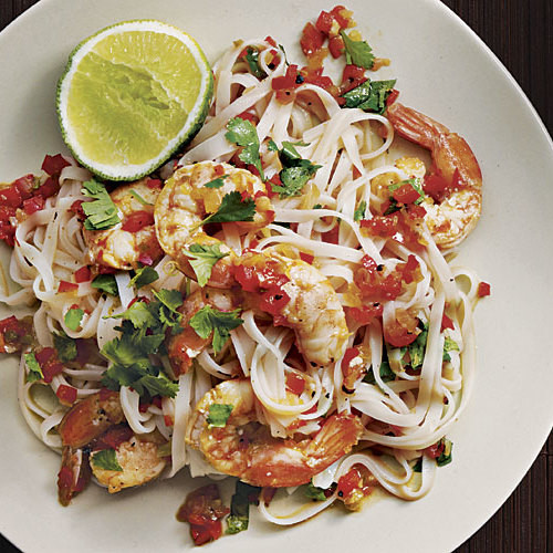 Shrimp Rice Noodles
 Rice Noodles with Shrimp and Cilantro FineCooking