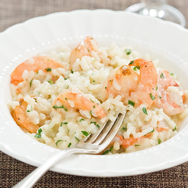 Shrimp Risotto Recipe
 Quick Risotto with Garlic Shrimp