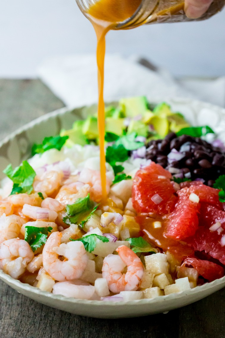 Shrimp Salad Dressing
 mexican jicama shrimp salad Healthy Seasonal Recipes