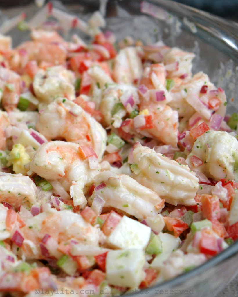 Shrimp Salad Recipes
 Shrimp salad with cilantro mayonnaise – Laylita’s Recipes