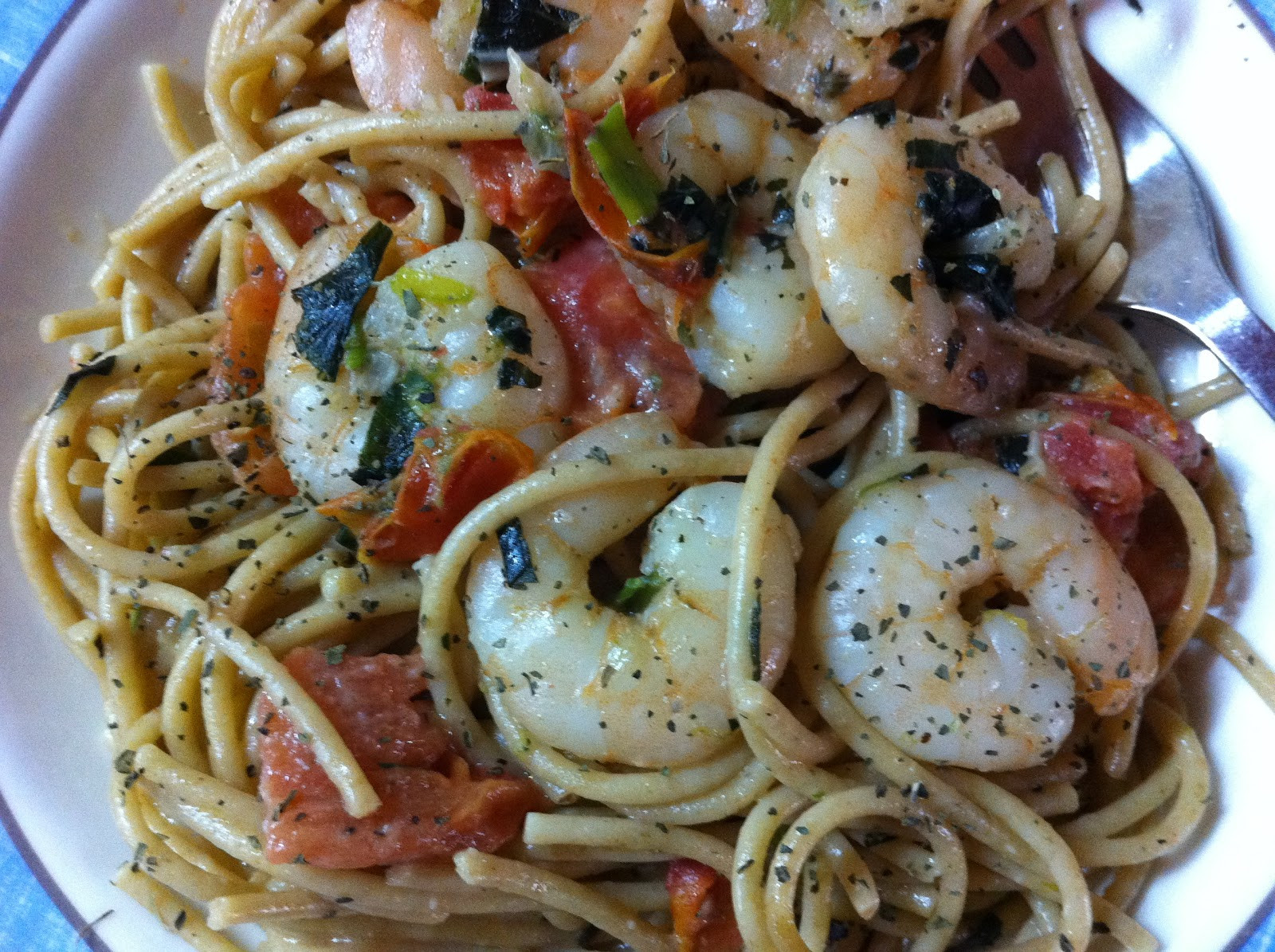 Shrimp Tomato Pasta
 Simple PLANT BASED Recipes Shrimp Tomato and Basil Pasta