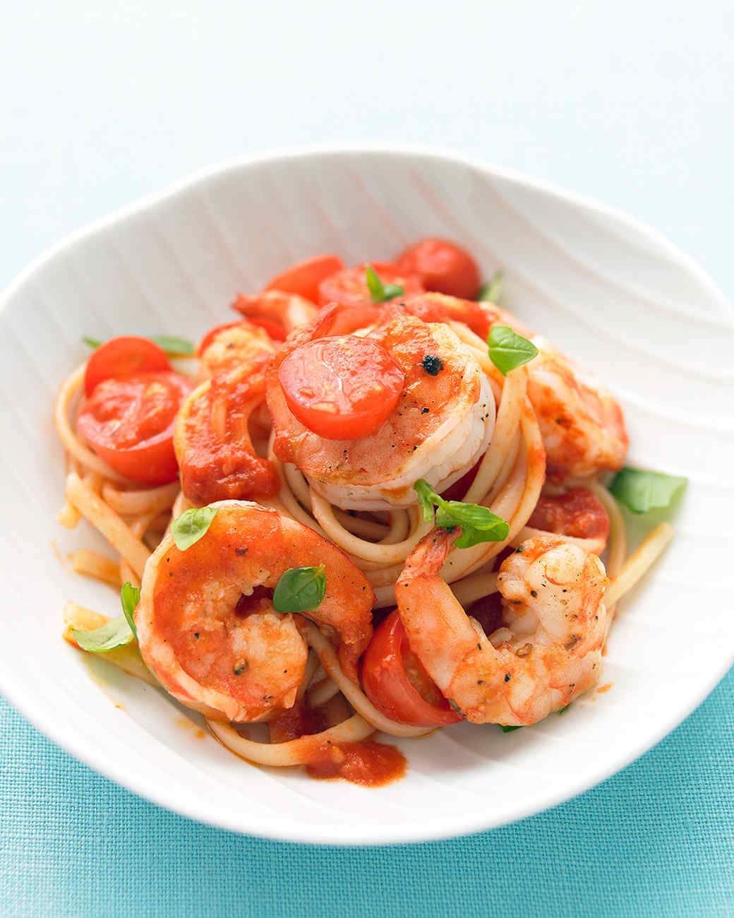 Shrimp Tomato Pasta
 Shrimp Tomato and Basil Pasta