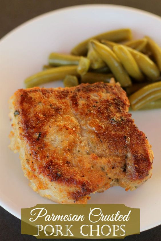 Side Dishes For Pork Chops
 Parmesan crusted Pork chops and Pork on Pinterest