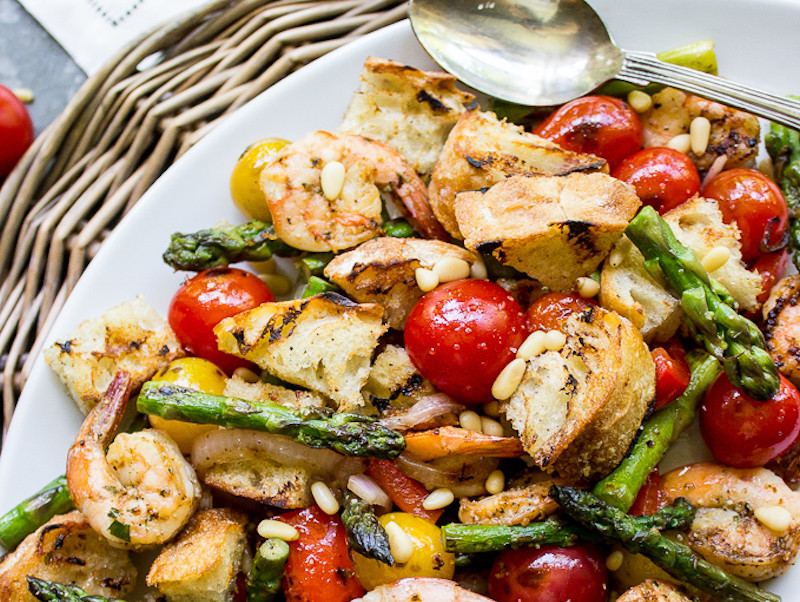 Side Dishes For Shrimp
 Grilled Panzanella Shrimp Salad – Honest Cooking