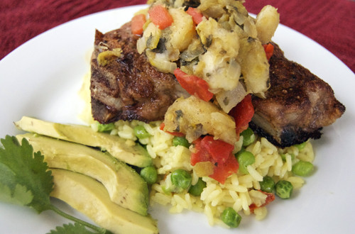 Sides For Pork Chops
 Spicy Caribbean Pork Chops w Rice & Peas – Savour the Senses