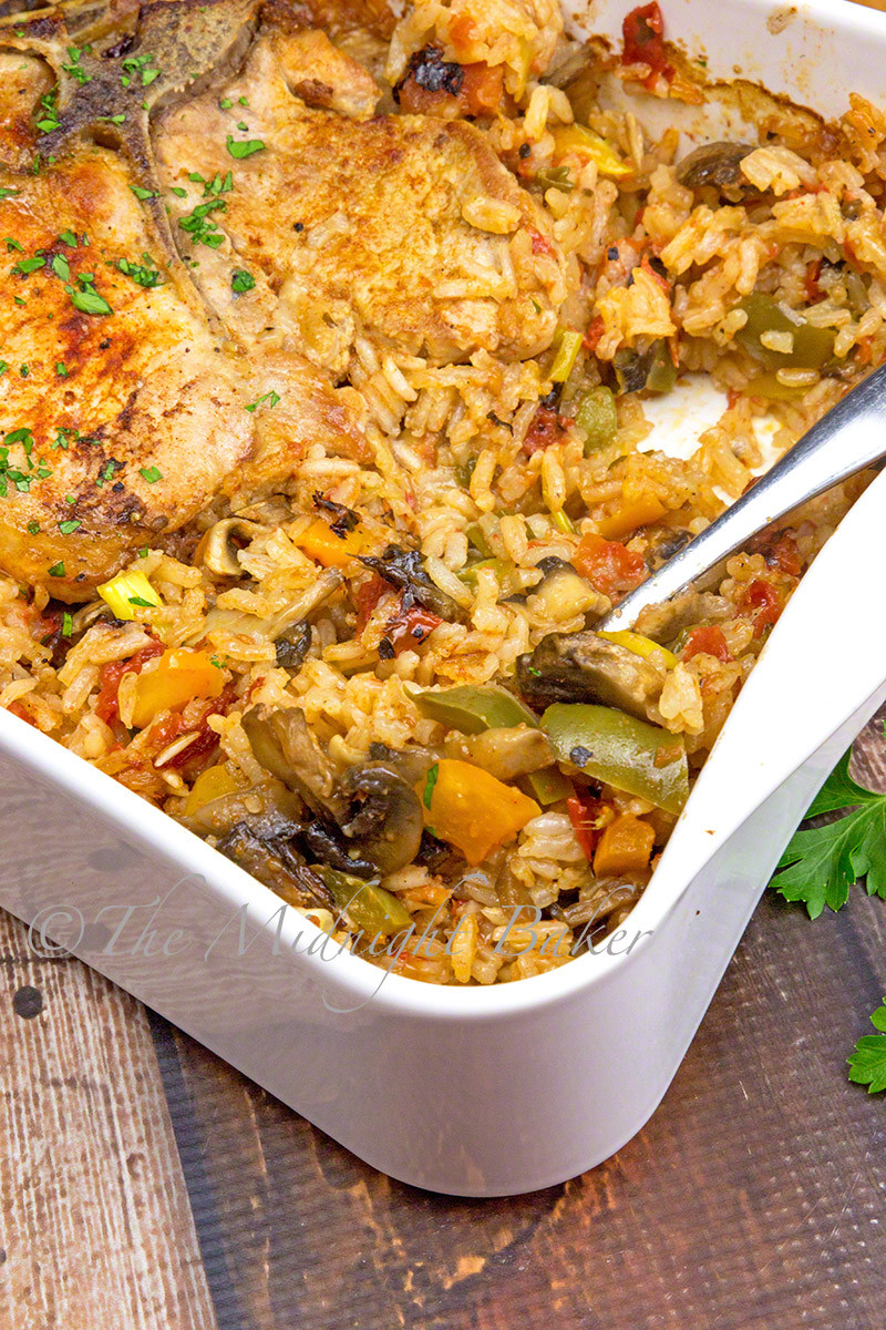 Sides With Pork Chops
 Pork Chops with Loaded Ve able Rice The Midnight Baker