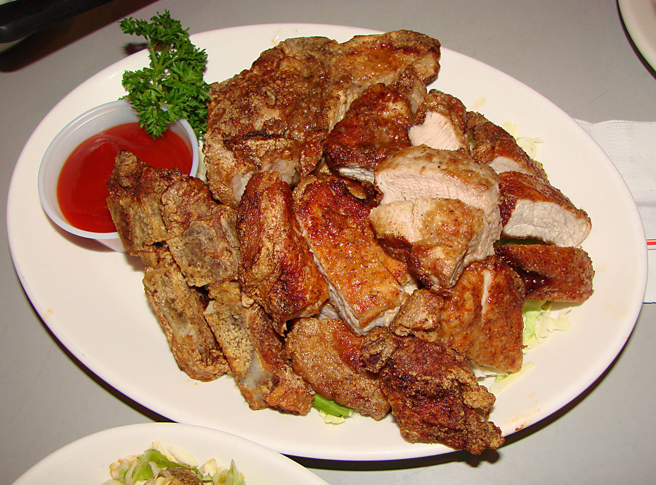 Sides With Pork Chops
 Moi Steak n Chops at Side Street Inn – Tasty Island