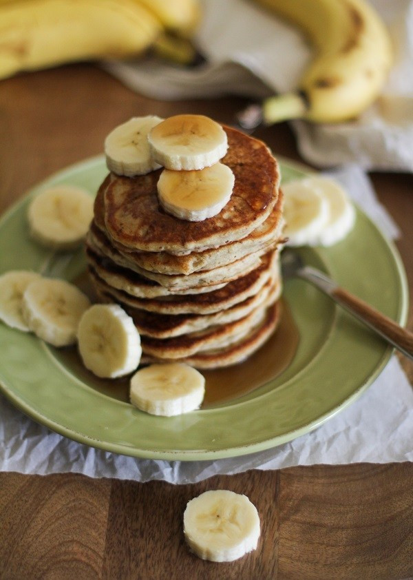 Silver Dollar Pancakes
 Gluten Free Vegan Banana Silver Dollar Pancakes