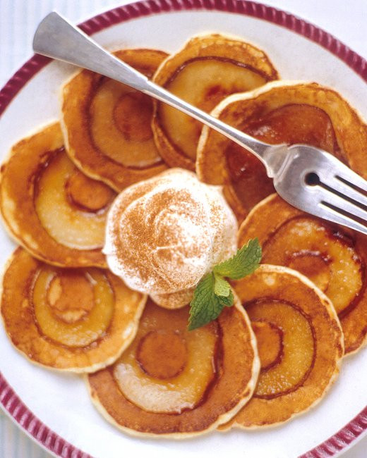 Silver Dollar Pancakes
 Silver Dollar Pear Pancakes Recipe from Martha Stewart