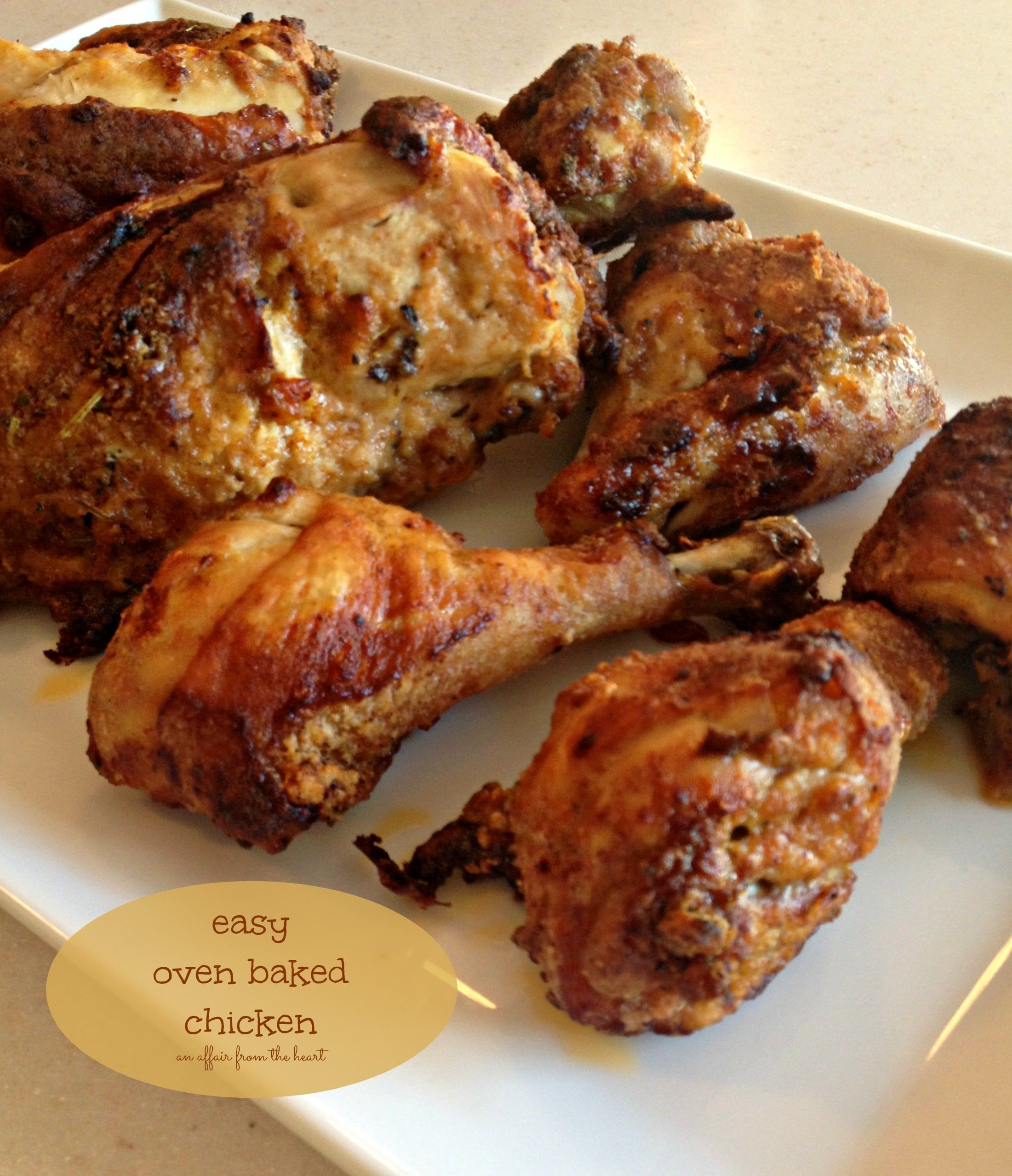 Simple Baked Chicken
 Easy Oven Baked Chicken