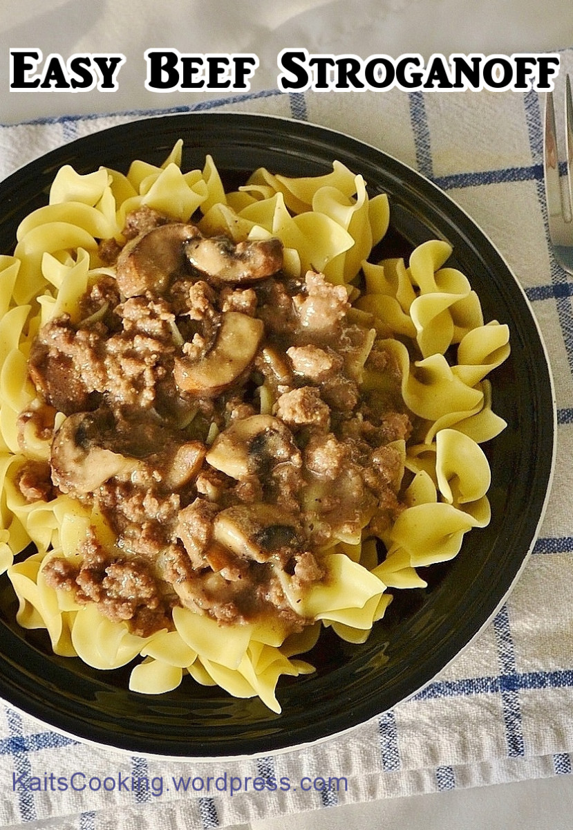 Simple Beef Stroganoff
 Easy Beef Stroganoff