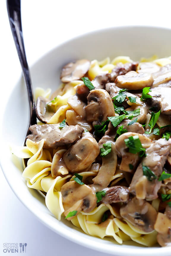 Simple Beef Stroganoff
 Beef Stroganoff