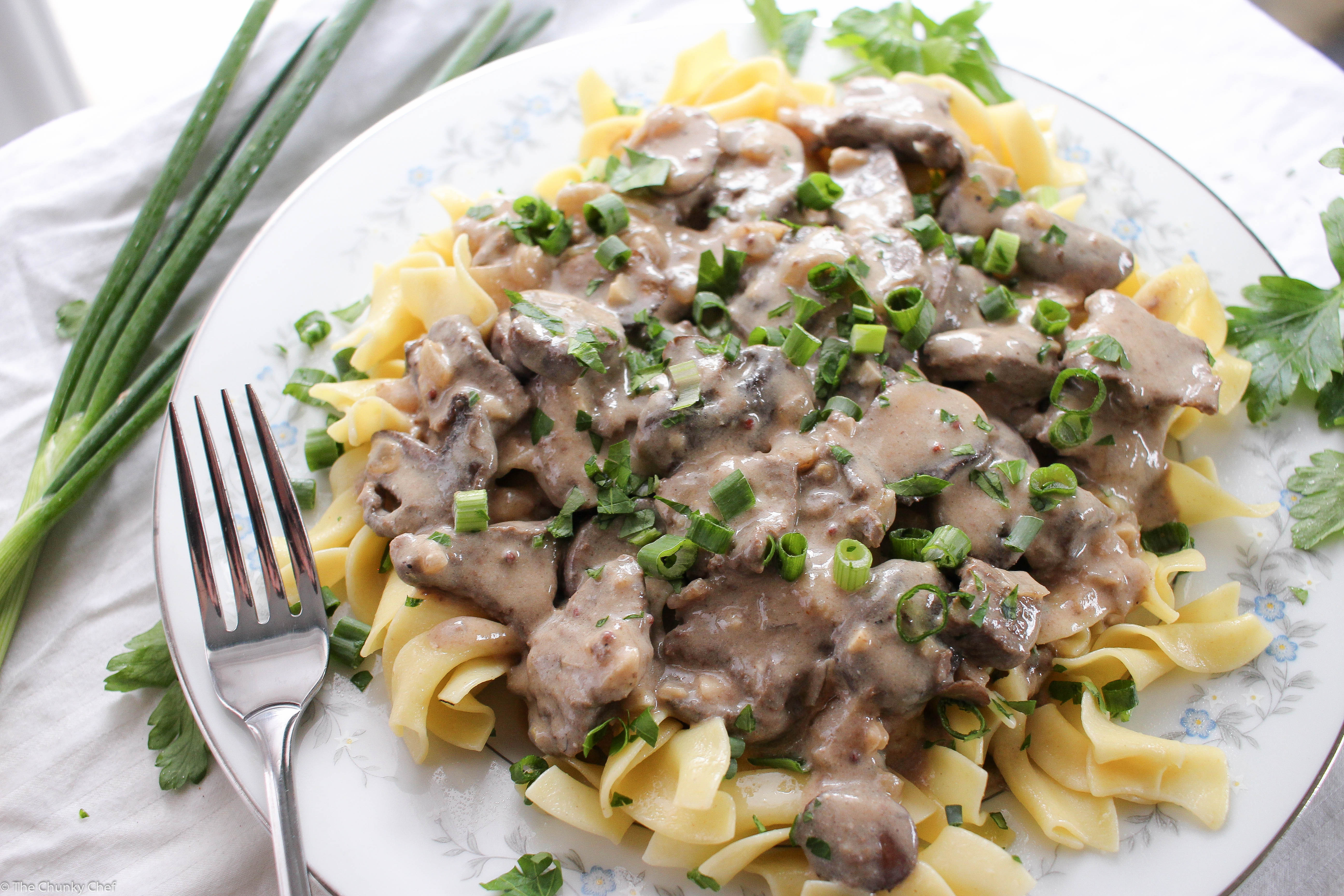 Simple Beef Stroganoff
 Quick and Easy Beef Stroganoff The Chunky Chef