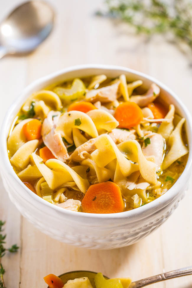 Simple Chicken Noodle Soup
 Easy 30 Minute Homemade Chicken Noodle Soup Averie Cooks