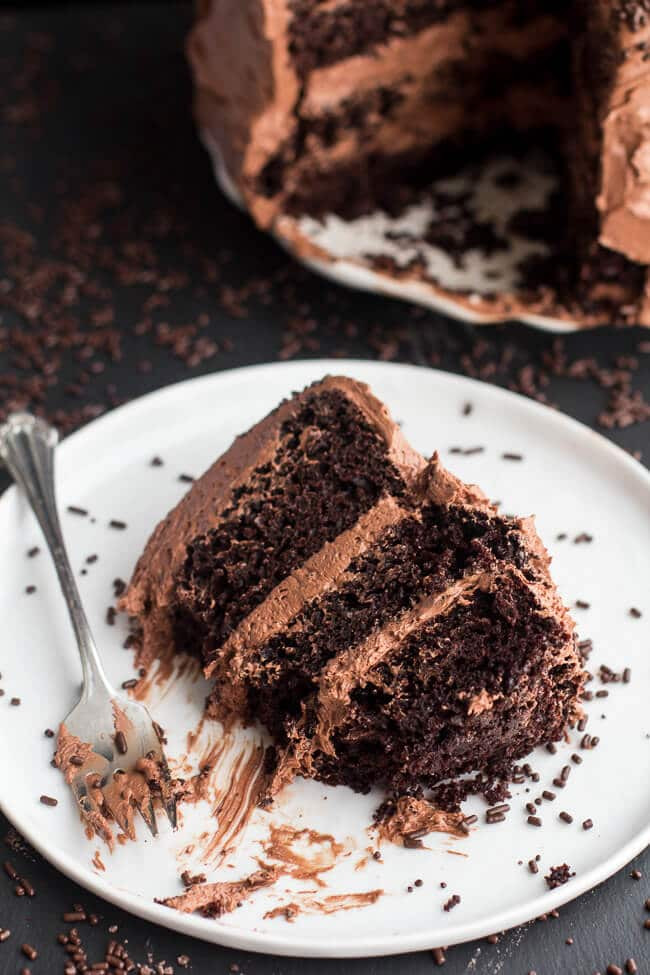 Simple Chocolate Cake
 easy chocolate buttercream icing