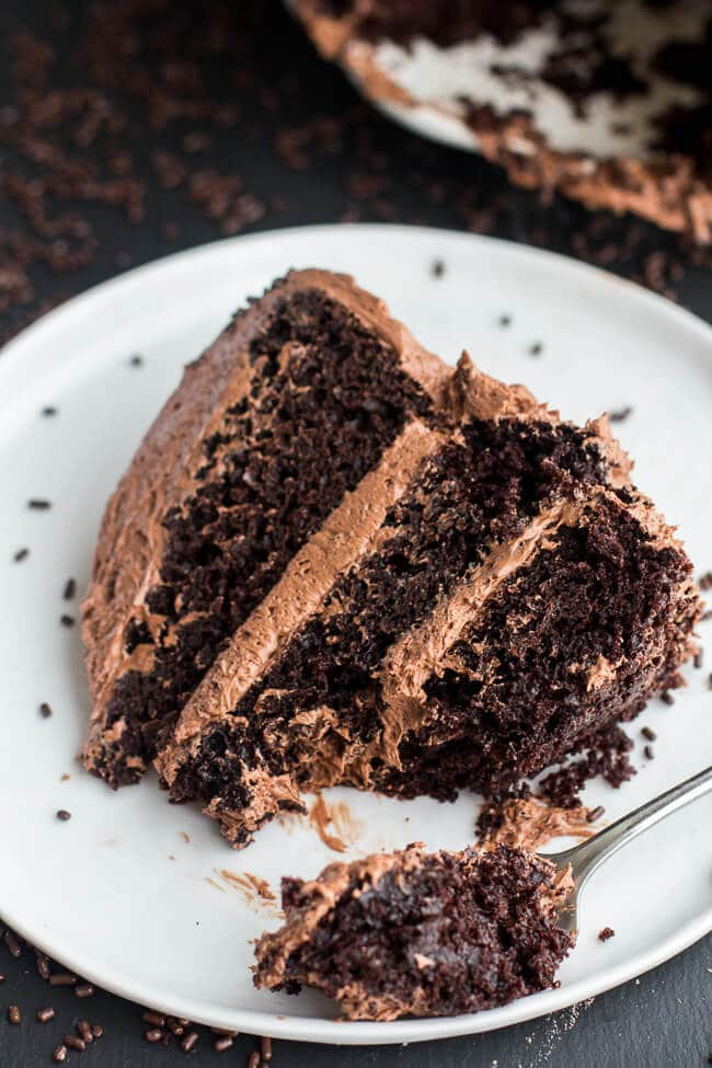 Simple Chocolate Cake
 easy chocolate buttercream icing