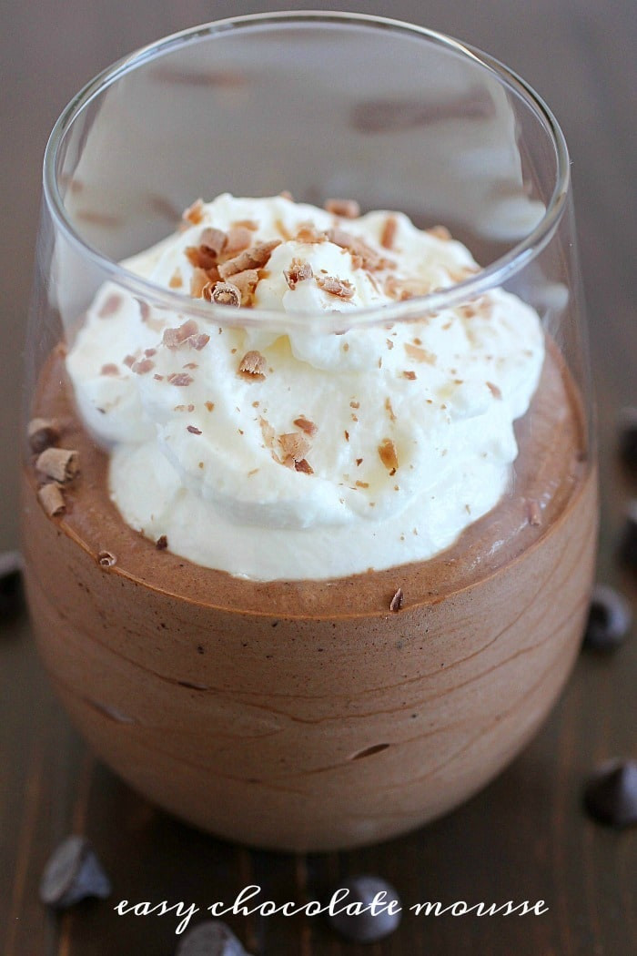 Simple Ingredients Dessert
 Easy Chocolate Mousse Recipe Yummy Healthy Easy