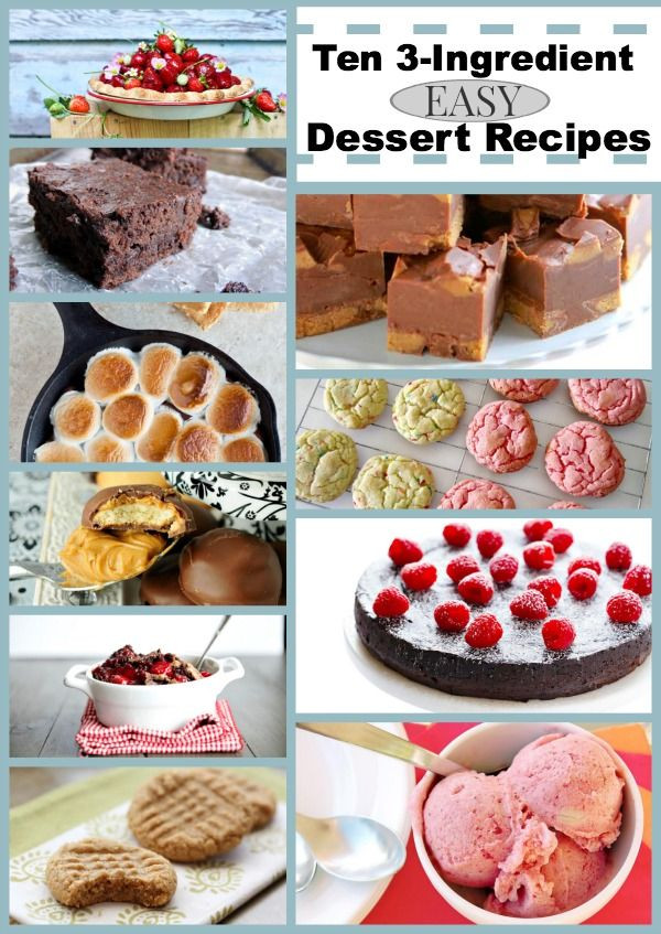 Simple Ingredients Dessert
 easy cookie recipes for kids with few ingre nts