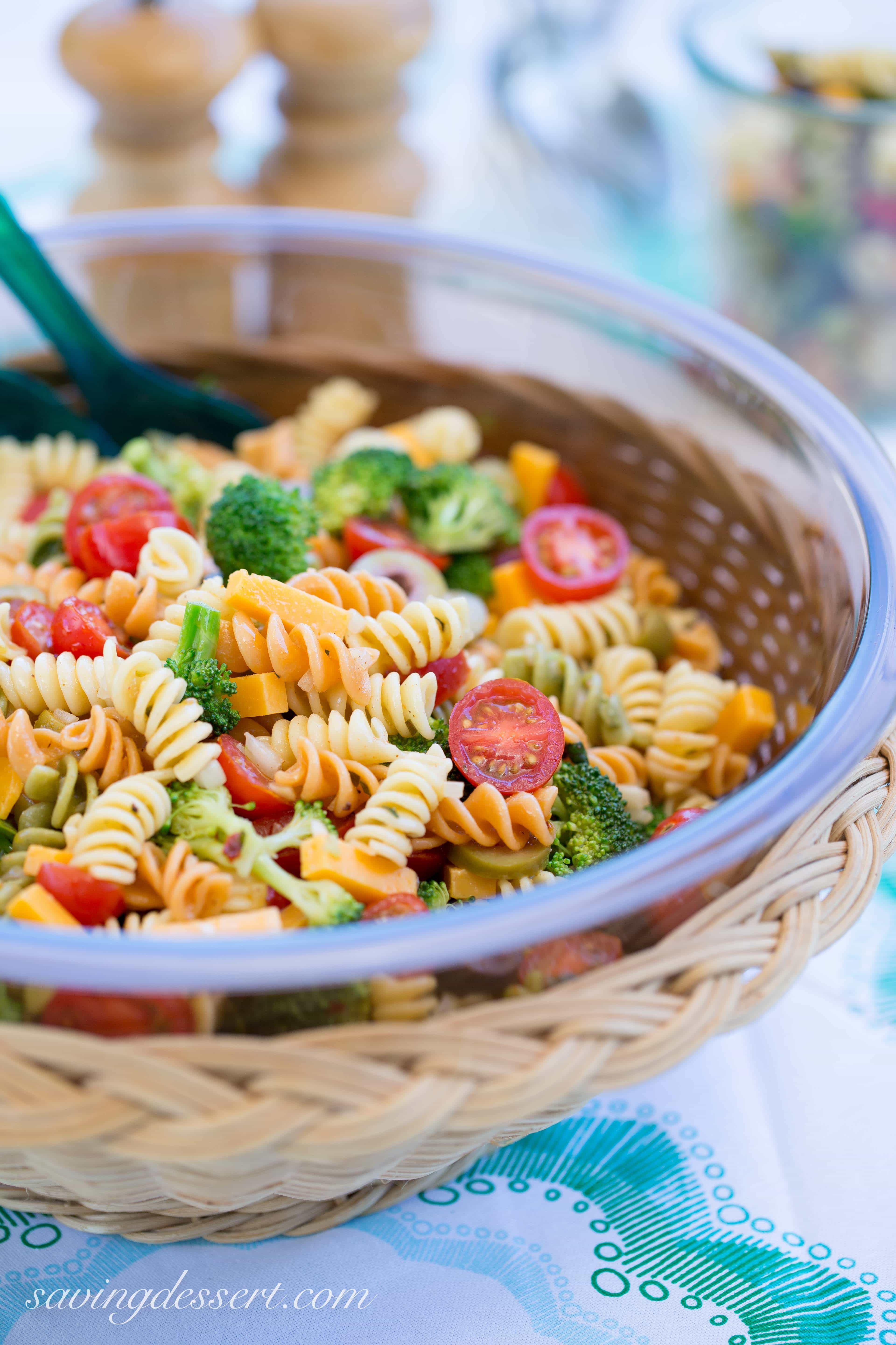 Simple Pasta Salad
 Easy Pasta Salad with Zesty Italian Dressing Saving Room