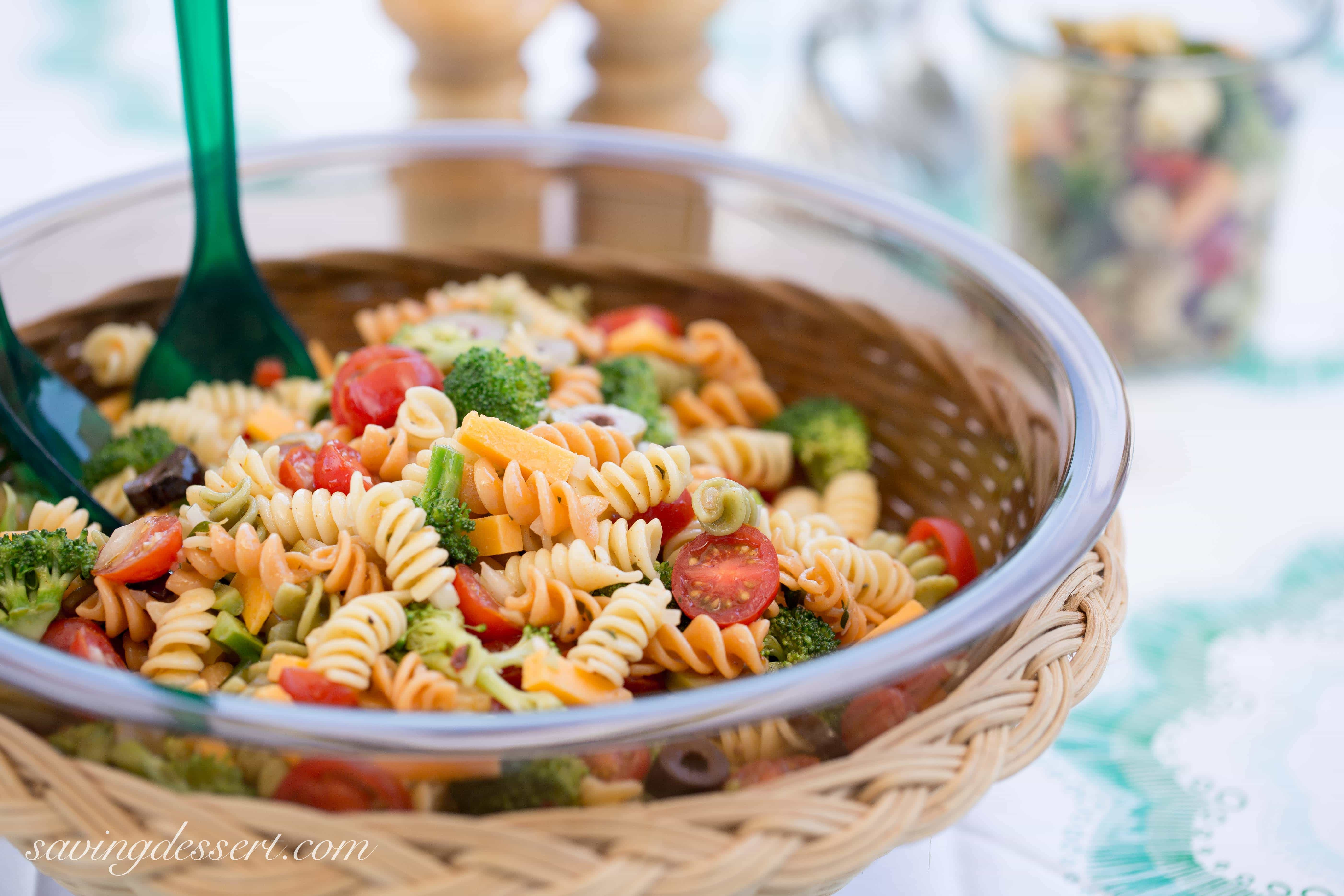 Simple Pasta Salad
 Easy Pasta Salad with Zesty Italian Dressing Saving Room