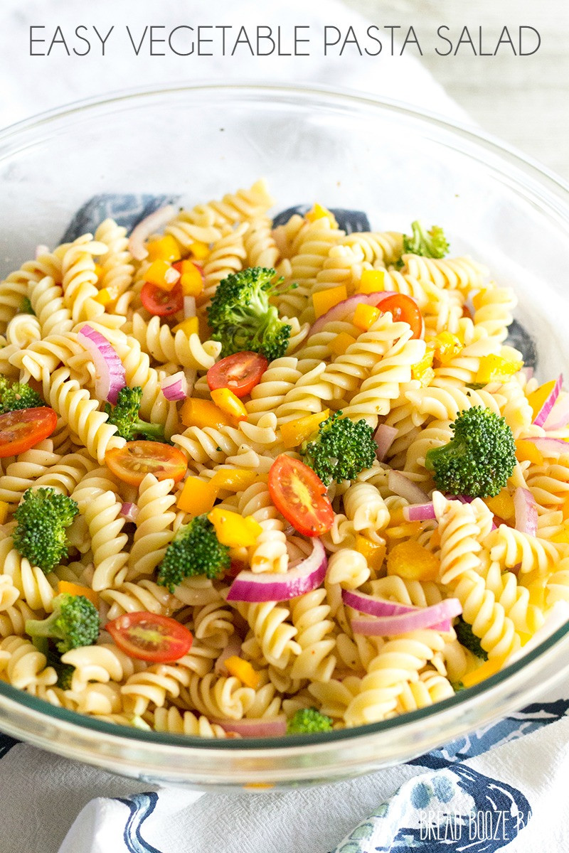 Simple Pasta Salad
 Easy Ve able Pasta Salad with Italian Dressing