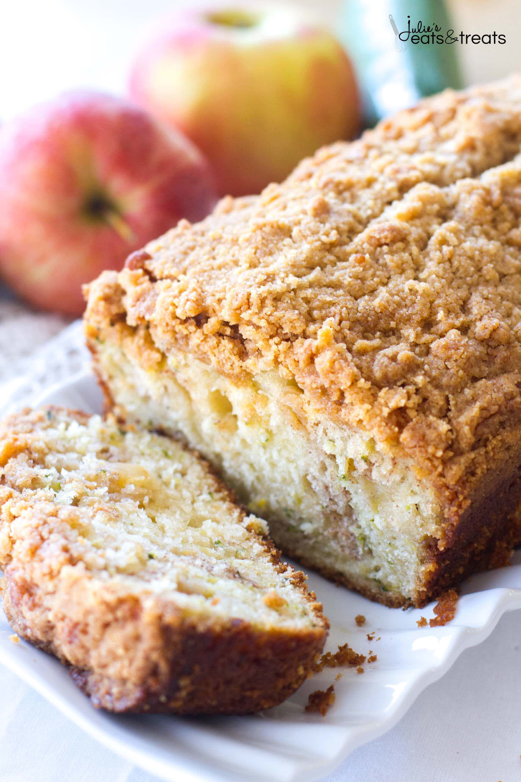 Simple Quick Bread Recipe
 Crumb Apple Zucchini Bread Julie s Eats & Treats