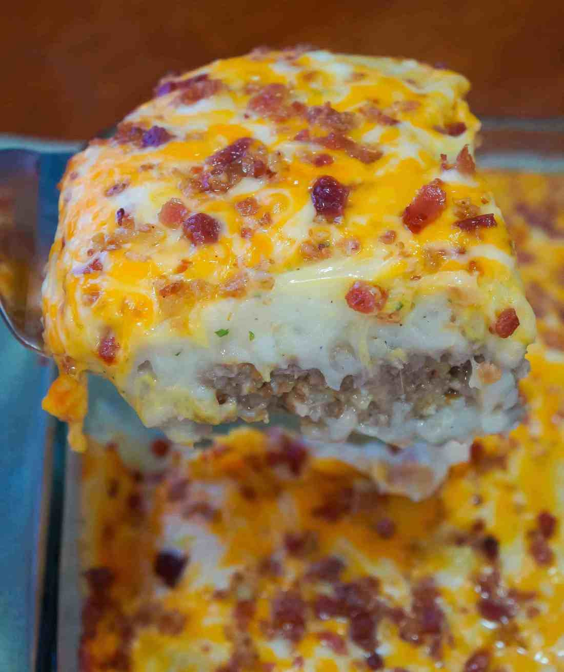Simple Recipes With Ground Beef
 Loaded Potato Meatloaf Casserole This is Not Diet Food