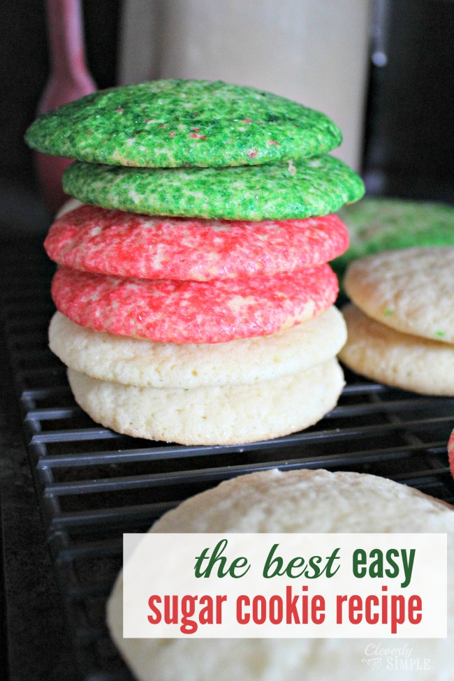 Simple Sugar Cookies
 The Best Easy Sugar Cookie Recipe Cleverly Simple