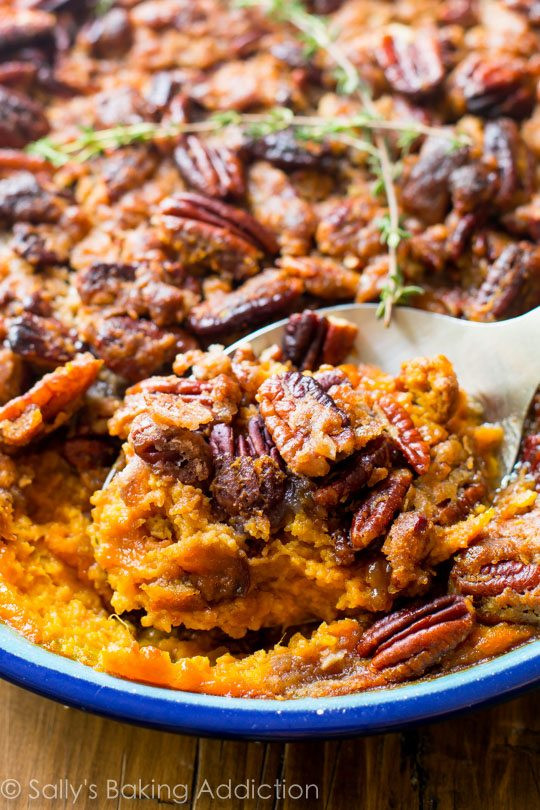 Simple Sweet Potato Casserole
 Simple Sweet Potato Casserole with a Crunchy Pecan Crumble