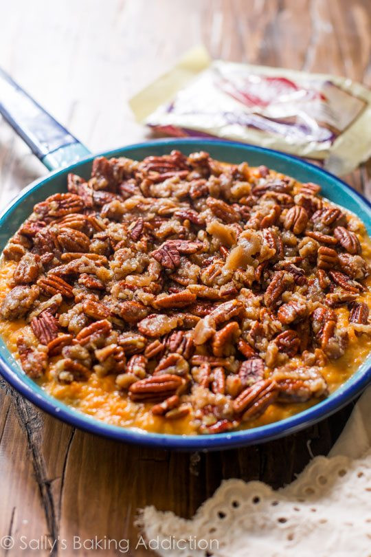 Simple Sweet Potato Casserole
 Simple Sweet Potato Casserole with a Crunchy Pecan Crumble