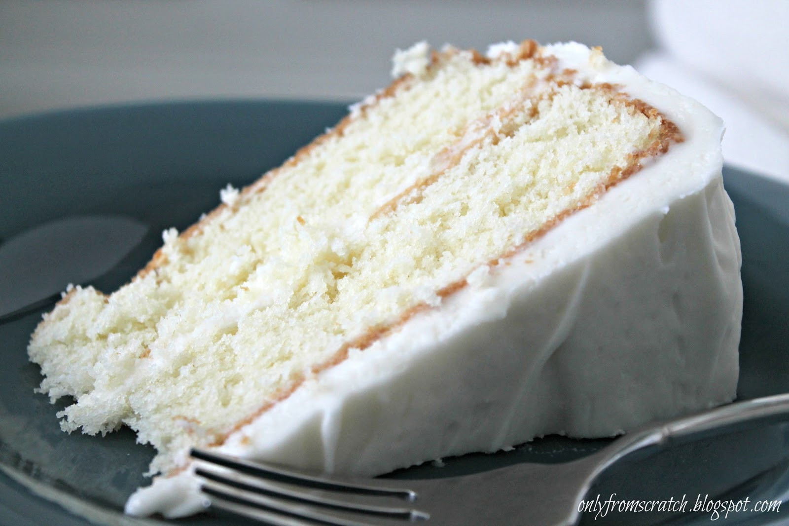 Simple Vanilla Cake Recipe
 ly From Scratch Simple Layer Cake with Vanilla Frosting