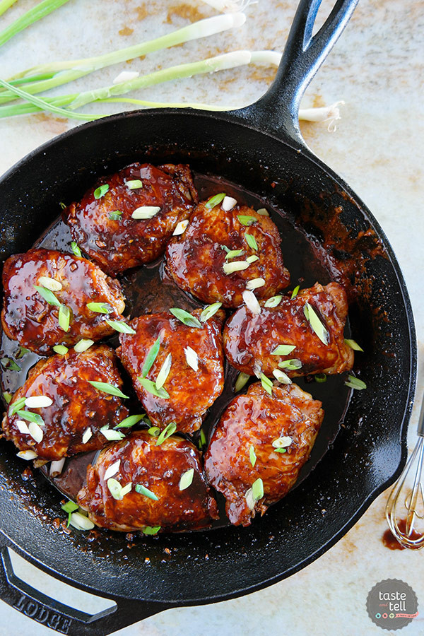 Skillet Chicken Thighs
 Cast Iron Teriyaki Chicken Thighs Taste and Tell