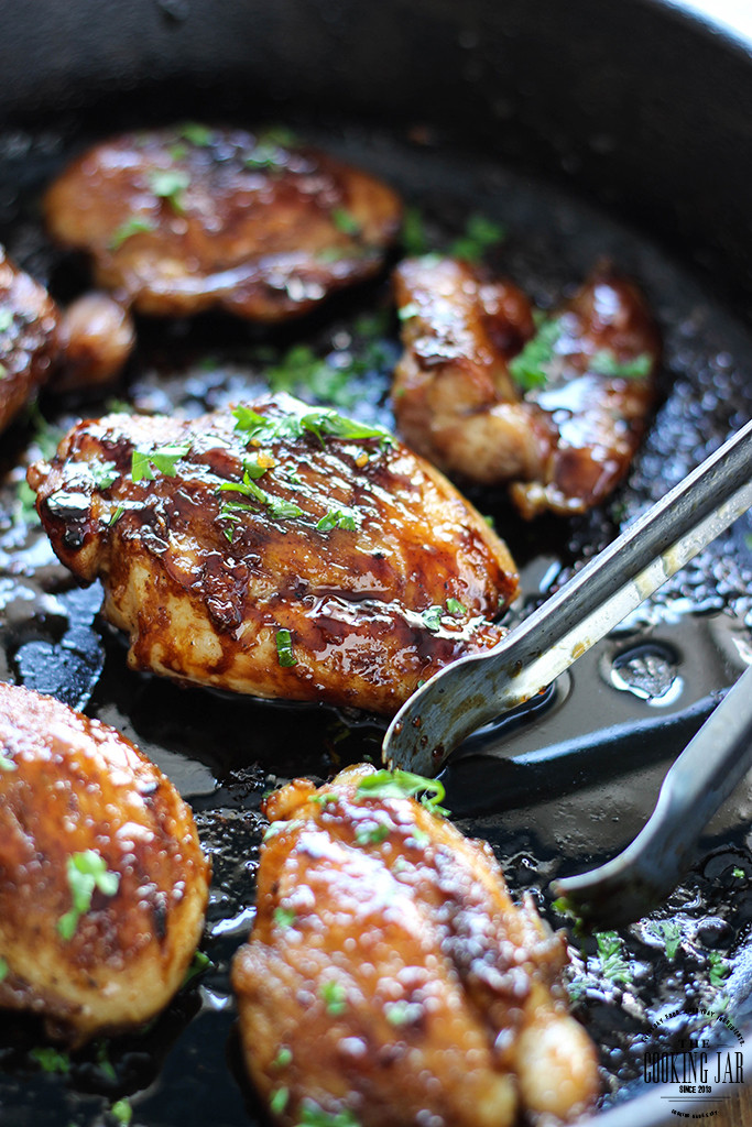 Skillet Chicken Thighs
 Honey Garlic Chicken Skillet The Cooking Jar