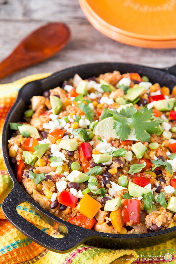 Skillet Dinner Recipe
 Mexican Quinoa Skillet Dinner