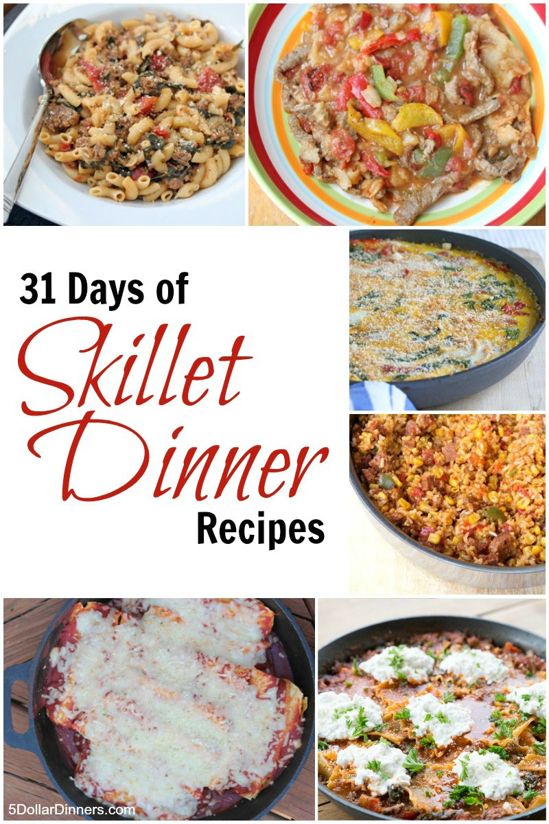 Skillet Dinners Recipes
 31 Days of Skillet Dinners