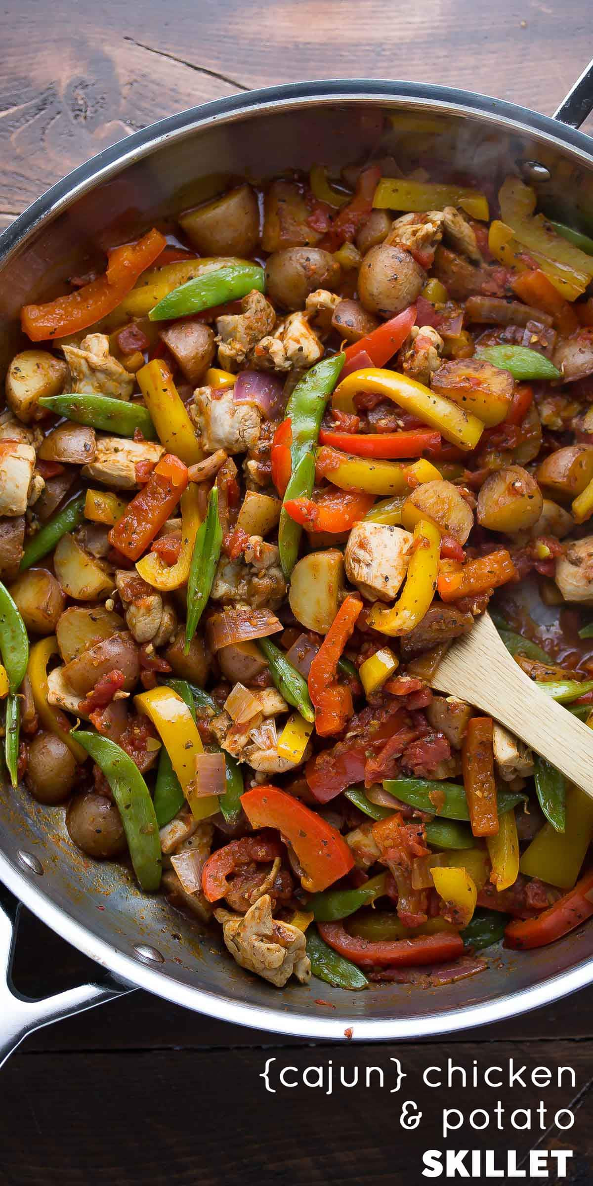 Skillet Dinners Recipes
 Healthy Chicken Skillet with Cajun Potatoes and Veggies