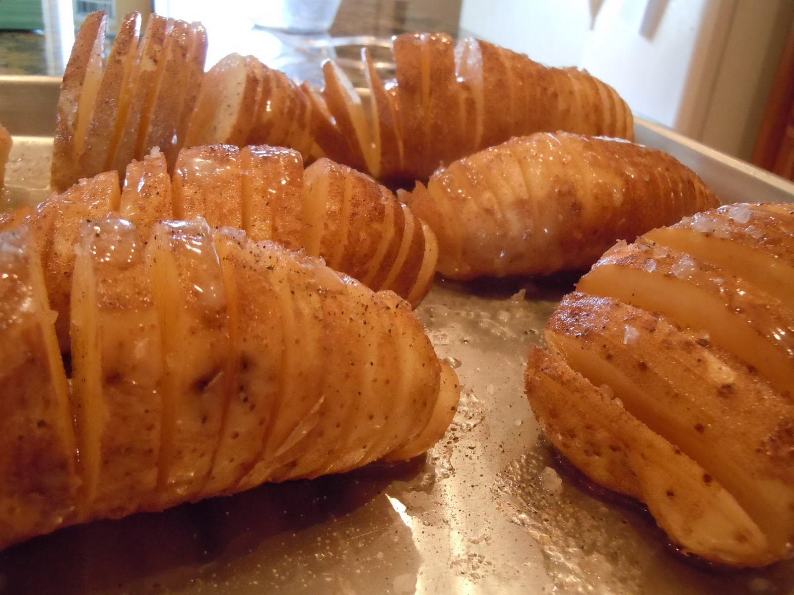 Sliced Baked Potato
 ALL THINGS DELICIOUS Sliced Baked Potatoes