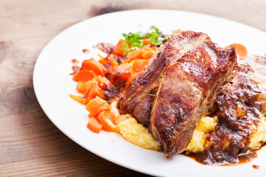 Slow Cook Pork Ribs
 Italian Style Slow Cooked Pork Ribs with Polenta • The