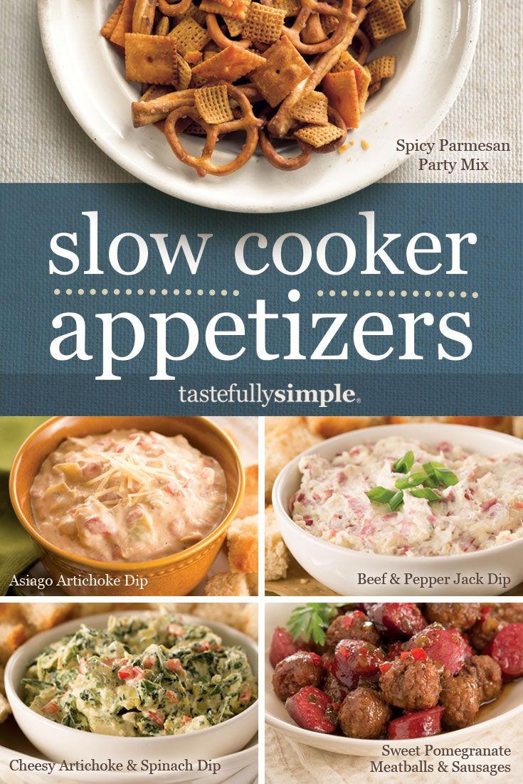 Slow Cooker Appetizers
 More than 50 slow cooker appetizers │ Spicy Parmesan