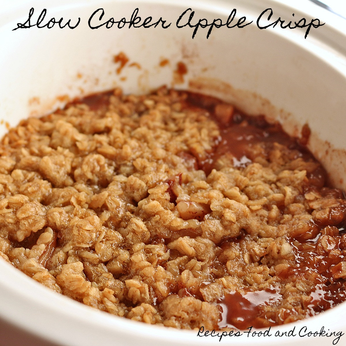 Slow Cooker Apple Cobbler
 Slow Cooker Apple Crisp