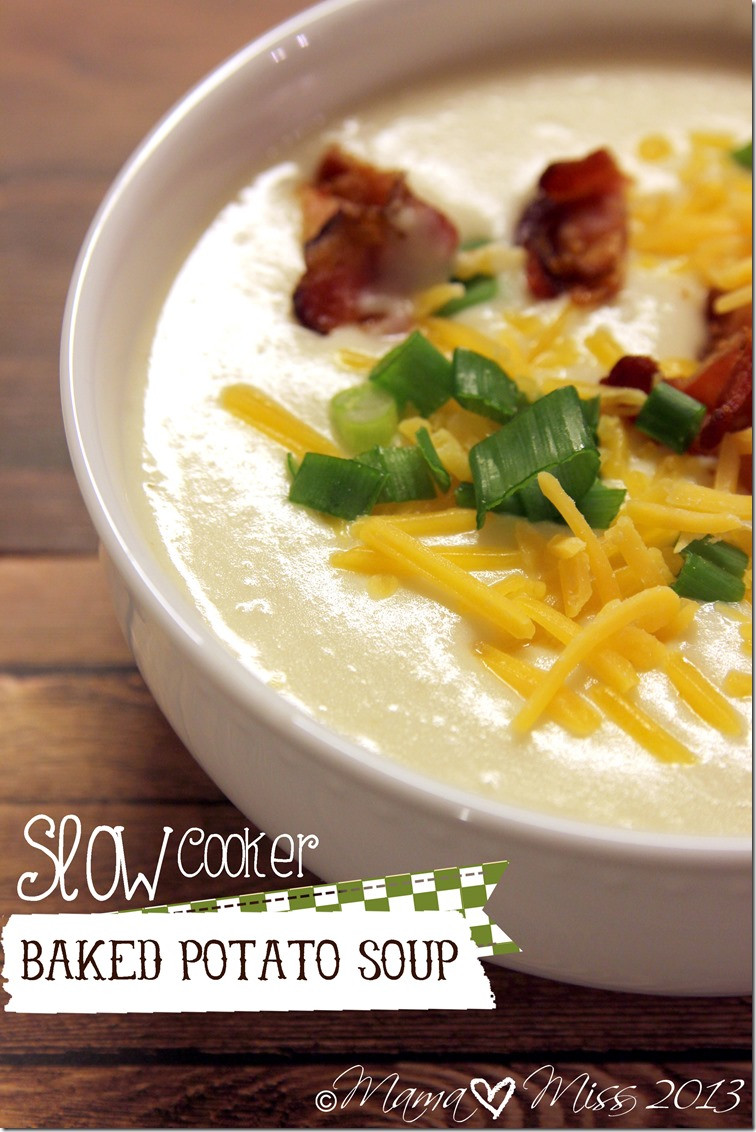 Slow Cooker Baked Potato Soup
 Slow Cooker Baked Potato Soup