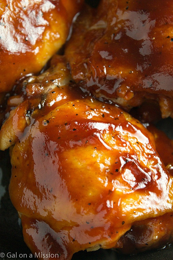 Slow Cooker Bbq Chicken Thighs Bone In
 slow cooked bbq chicken thighs in oven