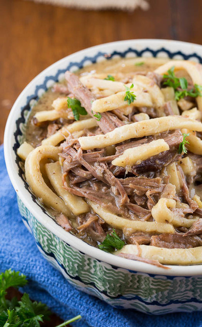 Slow Cooker Beef And Noodles
 Midwestern Beef and Noodles
